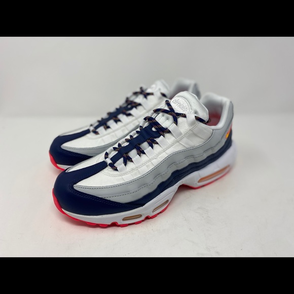 nike air max navy blue and orange